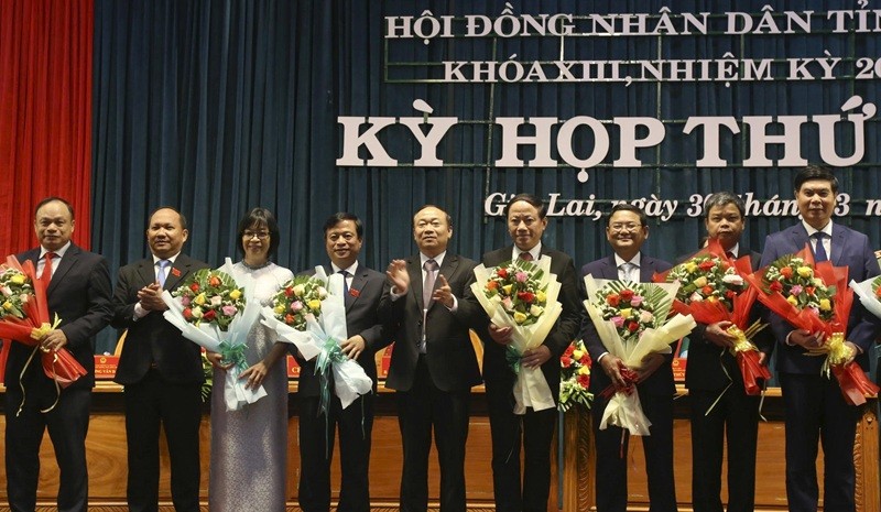 Ra mắt bộ máy UBND tỉnh Gia Lai nhiệm kỳ 2026-2031. Ảnh: N.H.