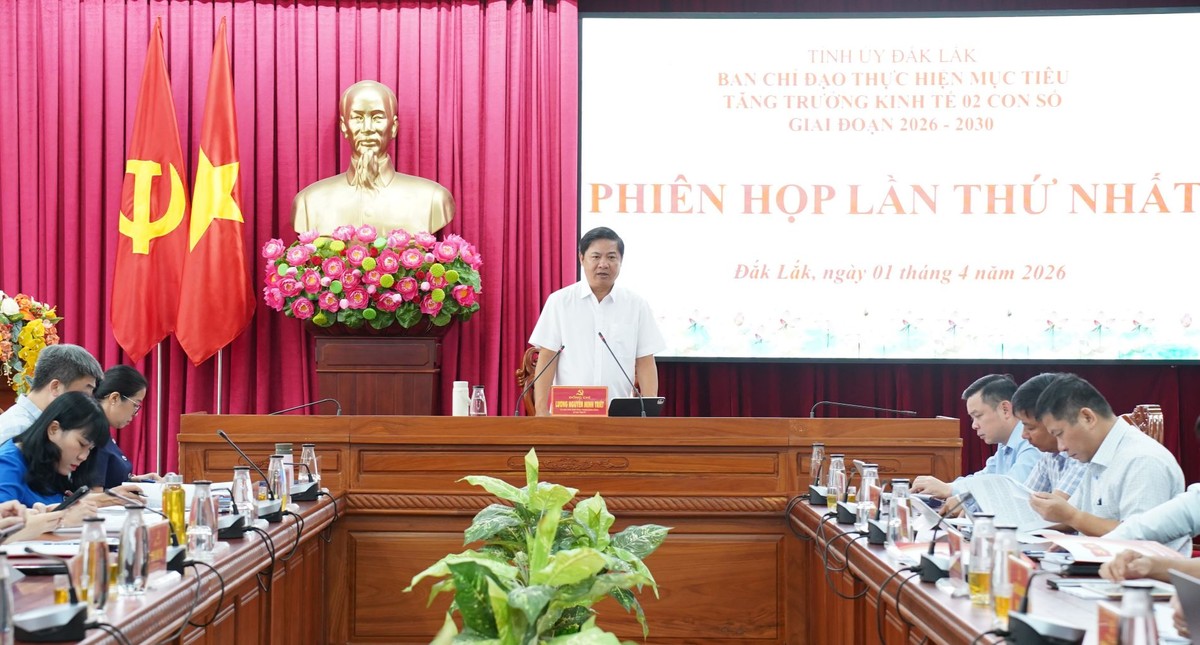 Bí thư Đắk Lắk, ông Lương Nguyễn Minh Triết phát biểu tại cuộc Ban Chỉ đạo thực hiện mục tiêu tăng trưởng Kl992 cổng game cá cược hai con số tỉnh Đắk Lắk. Ảnh Minh Huệ