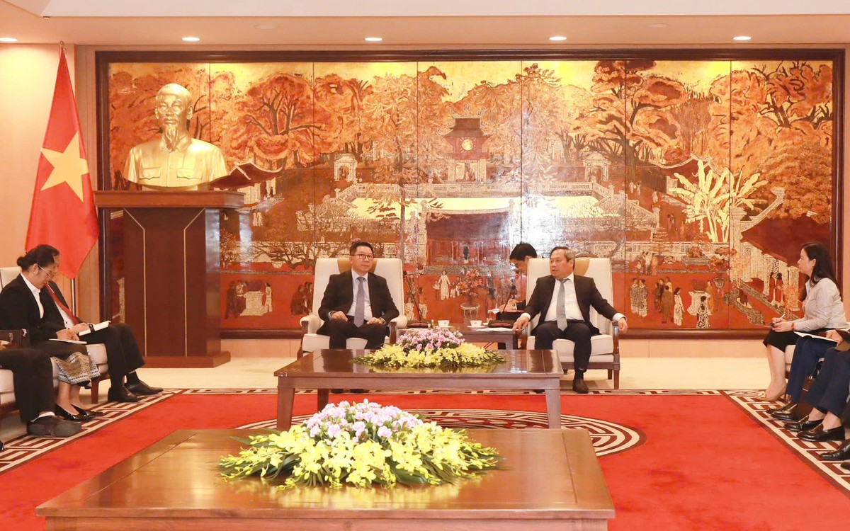 Quang cảnh buổi tiếp.