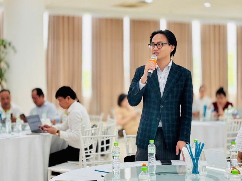 Ông Đặng Duy Trung Hiếu, Phó Chủ tịch Hiệp hội Du lịch Hà Nội gợi mở hướng phát triển giúp xã Quốc Oai hút khách bốn mùa.