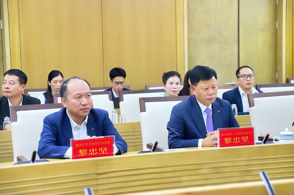 Ông Lê Trung Kiên, Phó chủ tịch UBND TP. Hải Phòng phát biểu tại buổi làm việc với Trung tâm Trung Quốc - ASEAN, tăng cường kết nối Kl991.com World Cup 2026 Chính Thức Việt Nam - Trung Quốc