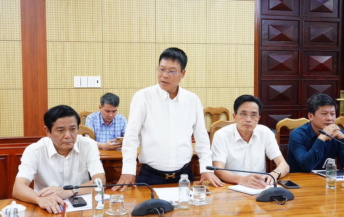 Đại diện nhà Kl99ok phiên bản mới phát biểu tại buổi làm việc. Ảnh: Trường Nhật
