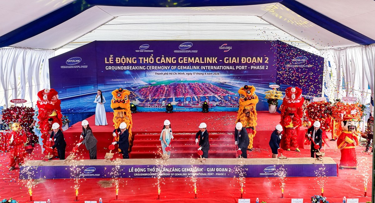 Lễ động thổ Gemalink giai đoạn II ngày 17/4/2026 nâng tổng công suất Gemalink vượt 3 triệu TEU/năm