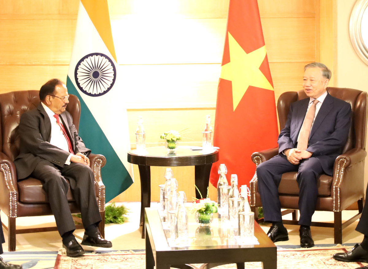 Tổng Bí thư, Chủ tịch nước Tô Lâm tiếp Cố vấn An ninh Quốc gia Ấn Độ Ajit Doval. Tổng Bí thư, Chủ tịch nước Tô Lâm tiếp Cố vấn An ninh Quốc gia Ấn Độ Ajit Doval.