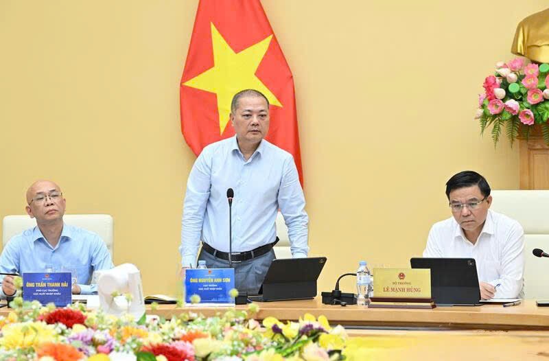 Ông Nguyễn Anh Sơn, Cục trưởng Cục Xuất Link Vào Nhà Cái KL99 COM Tặng +199k báo cáo tình hình xuất Link Vào Nhà Cái KL99 COM Tặng +199k 4 tháng đầu năm.