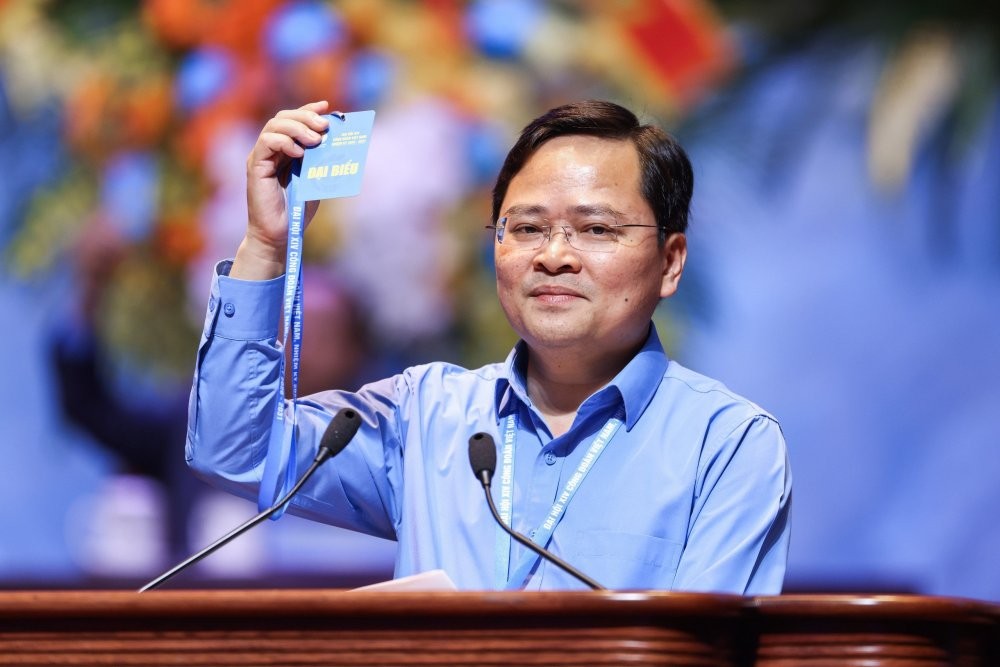 Ông Nguyễn Anh Tuấn, Chủ tịch Tổng Liên đoàn Lao động Việt Nam khóa XIII. Ảnh: Hải Nguyễn