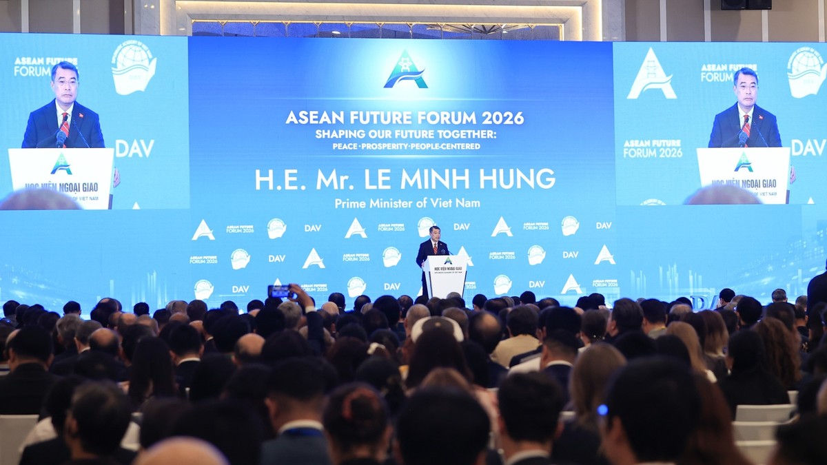 Thủ tướng Lê Minh Hưng phát biểu khai mạc AFF 2026. Ảnh: Đức Thanh.