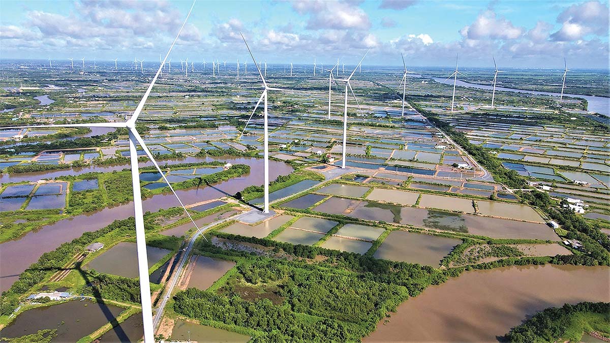 Đến nay trên địa bàn TP. Cần Thơ đã có 9 nhà máy điện gió chính thức vận hành thương mại (Ảnh: Điện gió Lạc Hòa)