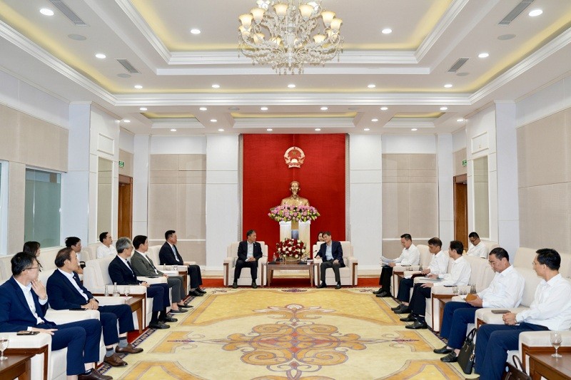 Lãnh đạo tỉnh Quảng Ninh tiếp xã giao Đoàn công tác của Hiệp hội Kl991.com World Cup 2026 Chính Thức Hàn Quốc tại Việt Nam (KOCHAM). Ảnh Cổng TTĐT tỉnh Quảng Ninh