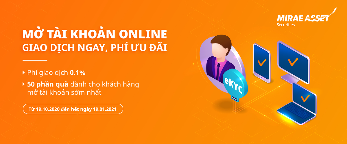 50 khách hàng hoàn tất việc mở tài khoản sớm nhất từ 19/10 cũng nhận thêm các phần quà hấp dẫn