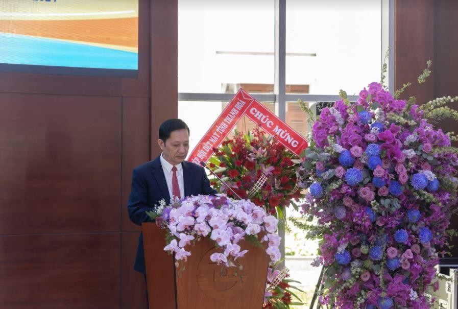 Chủ tịch HĐQT - ông Trịnh Xuân Lâm phát biểu tại Lễ chào sàn