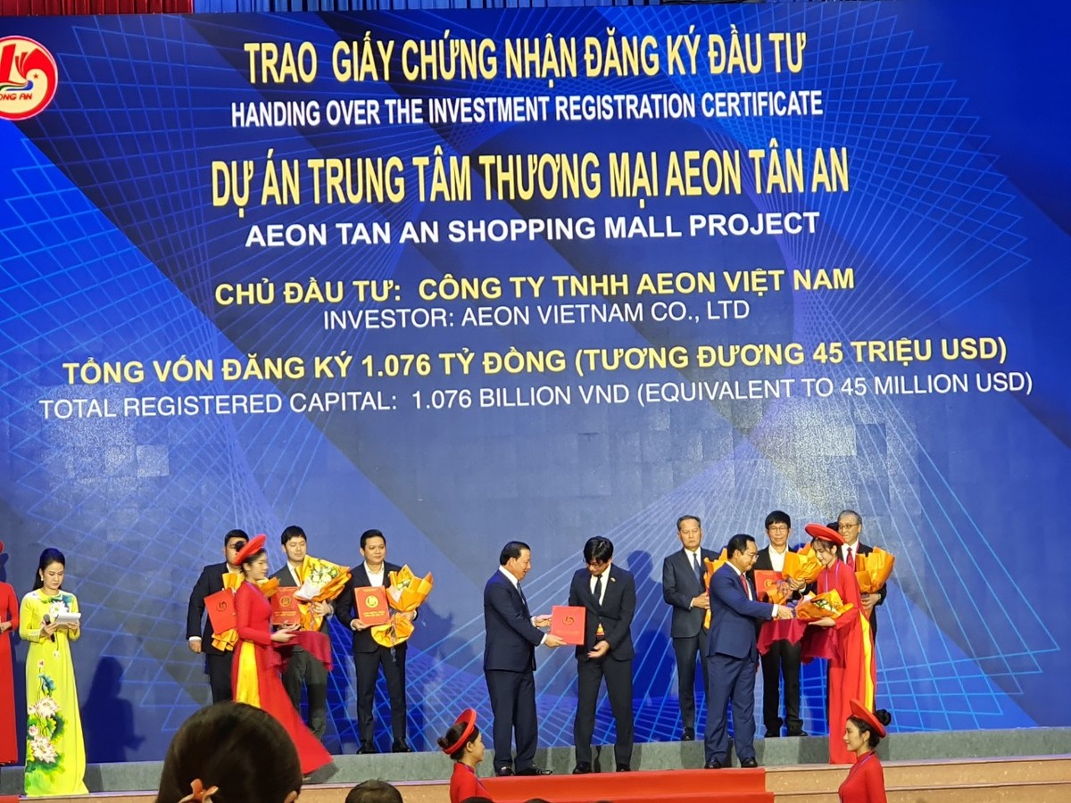 Tổng vốn Kl99ok phiên bản mới của dự án Aeon Tân An ước tính trên 45 triệu USD