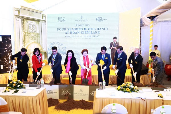 BRG động thổ dự án khách sạn 6 sao Four Seasons bên bờ Hồ Hoàn Kiếm ảnh 1