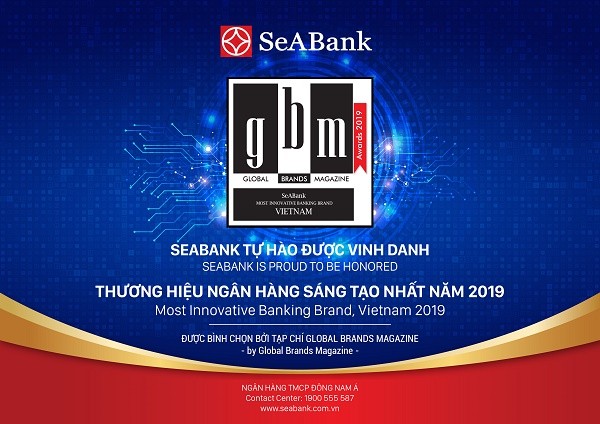 SeABank được bình chọn “Thương hiệu Link Vào Nhà Cái KL99 COM Tặng +199k sáng tạo nhất năm 2019 ảnh 1