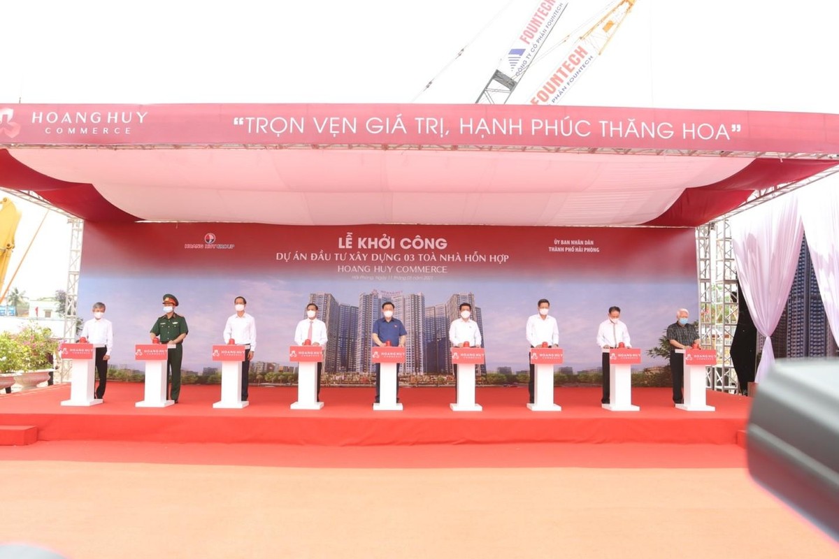 Dự án Hoang Huy Commerce mới được khởi công vài ngày trước
