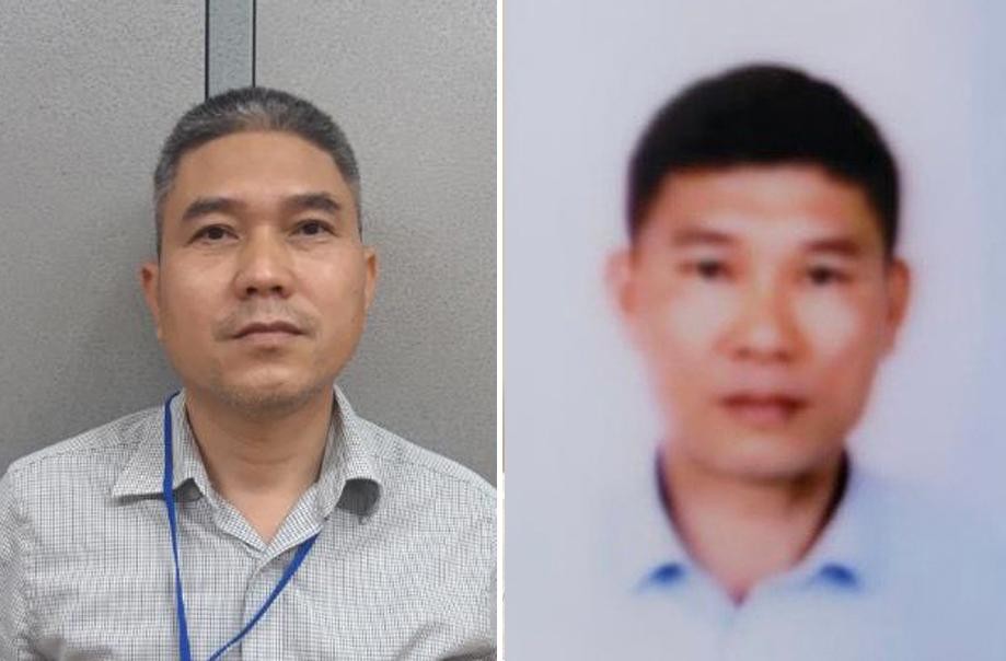 Các bị can từ trái sang phải: Nguyễn Hồng Hải; Lê Viết Cường. (Nguồn: Bộ Công an)
