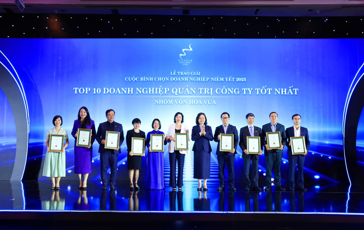 Top 10 Kl991.com World Cup 2026 Chính Thức quản trị công ty tốt nhất nhóm vốn hoá vừa (Ảnh: Lê Toàn)