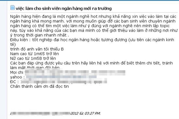 Rao nửa tỷ đồng một suất vào làm tại Link Vào Nhà Cái KL99 COM Tặng +199k ảnh 1