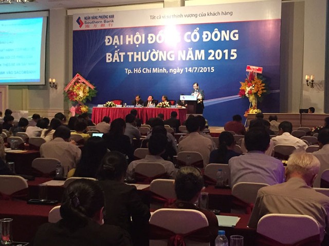 ĐHCĐ bất thường SouthernBank: Ông Trầm Bê vui mừng khi Trang Chủ KL99Com Số 1 Link Đăng Ký KL999 thông qua phương án sáp nhập ảnh 2