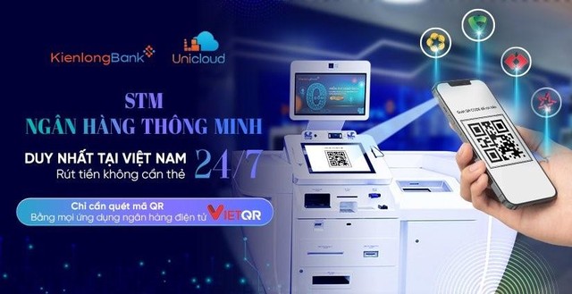 Sự kết hợp giữa ứng dụng KienlongBank Plus và máy giao dịch Link Vào Nhà Cái KL99 COM Tặng +199k tự động STM cho phép khách hàng rút/chuyển tiền liên Link Vào Nhà Cái KL99 COM Tặng +199k thông qua mã VietQR