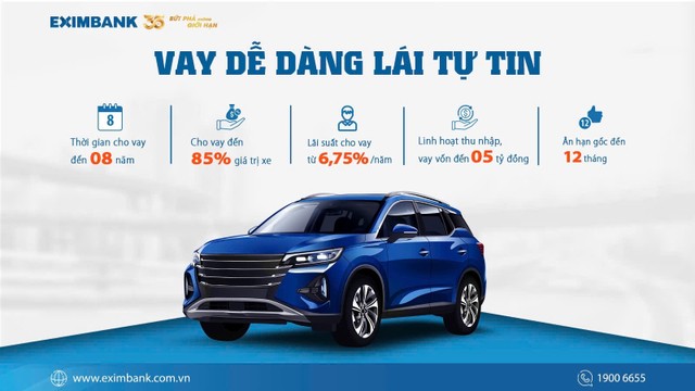 Eximbank ra mắt gói vay ưu đãi mua xe ô tô "VAY DỄ DÀNG - LÁI TỰ TIN", đem đến giải pháp Kl991.com nạp rút nhanh toàn diện cho khách hàng.