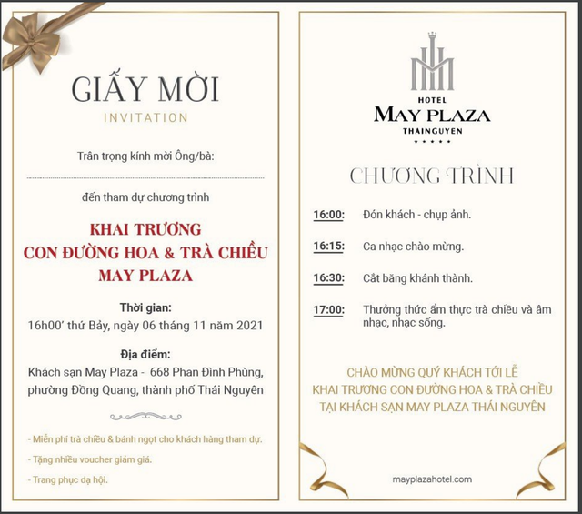 Chi tiết chương trình khai trương không gian cafe, trà chiều Chi tiết chương trình khai trương không gian cafe, trà chiều