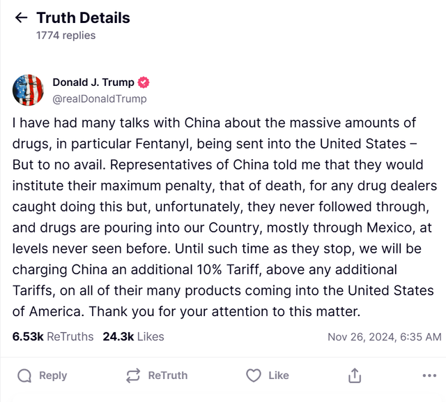 Trên mạng Trang Chủ KL99Com Số 1 Link Đăng Ký KL999 Truth Social , ông Trump viết....