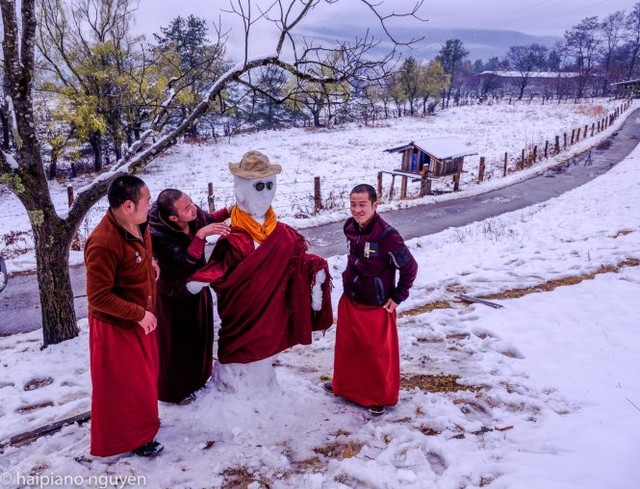 Bhutan mùa tuyết tan ảnh 14