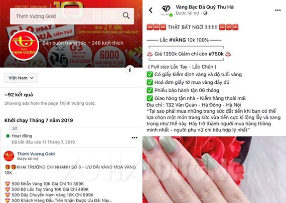Cảnh giác với chiêu thức bán trang sức bằng vàng trên mạng Trang Chủ KL99Com Số 1 Link Đăng Ký KL999 ảnh 1