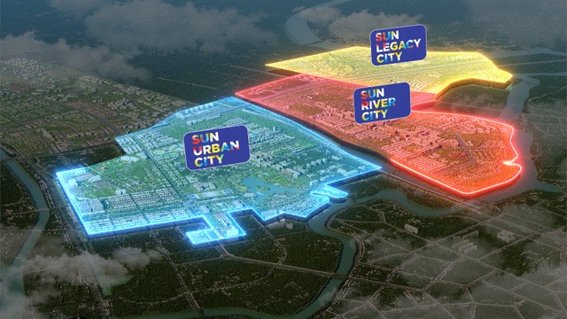 Siêu đô thị nghỉ dưỡng Sun Mega City sở hữu quy mô “khủng” 1.690ha với 3 đại đô thị thành phần.