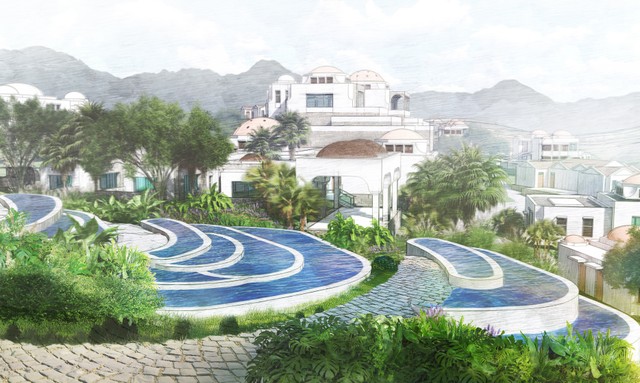 Công viên mang đến trải nghiệm tắm khoáng độc đáo theo 3 nền văn hóa lớn: dãy Alps Thụy Sỹ, La Mã và Thổ Nhĩ Kỳ.