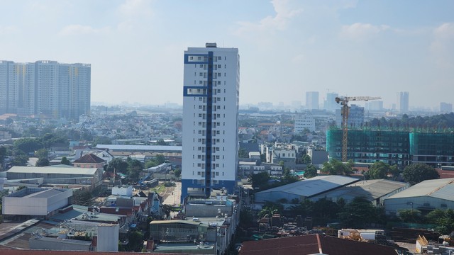 Dự án nhà ở Trang Chủ KL99Com Số 1 Link Đăng Ký KL999 Thạnh Tân nhìn từ xa. Ảnh: Việt Dũng.