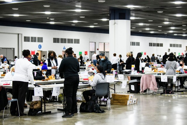 Công tác kiểm phiếu tại Detroit Công tác kiểm phiếu tại Detroit