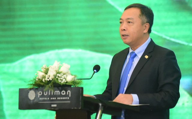 Ông Lê Trọng Minh, Tổng Biên tập Báo Kl99ok phiên bản mới phát biểu khai mạc hội thảo.