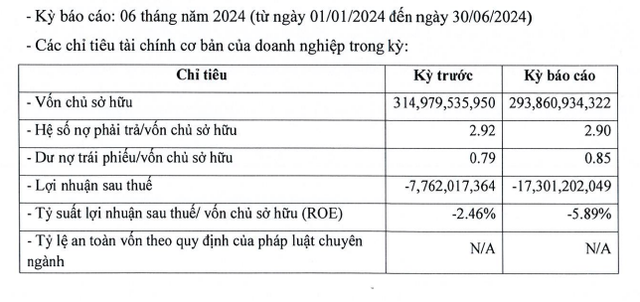 Một số chỉ tiêu Kl991.com nạp rút nhanh của TTE nửa đầu năm 2024