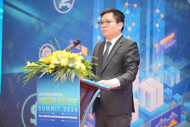 Thứ trưởng Bộ Công thương Trương Thanh Hoài phát biểu tại sự kiện