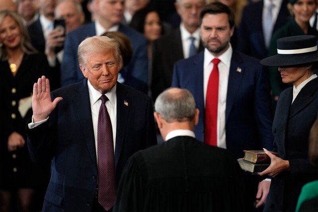 Donald Trump tuyên thệ nhậm chức Tổng thống thứ 47 của Hoa Kỳ
