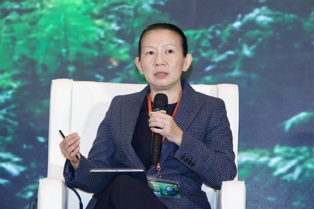 Bà Nguyễn Thị Ngọc Huệ Giám đốc cấp cao Khối chiến lược Nguồn nhân lực, Thương hiệu và Nhà cung cấp, AEON Việt Nam. Ảnh: Chí Cường