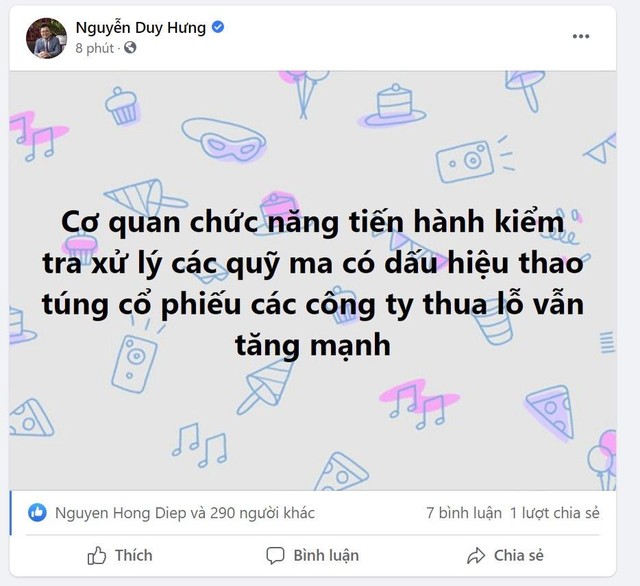 Tút của ông Nguyễn Duy Hưng đăng tải thời điểm gần 11h sáng nay
