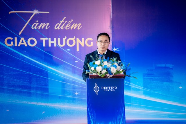 Ông Lưu Việt Cường, Giám đốc quản lý dự án Destino Centro đại diện BLĐ Kl994 game bài casino hấp dẫn BĐS Seaholdings phát biểu.