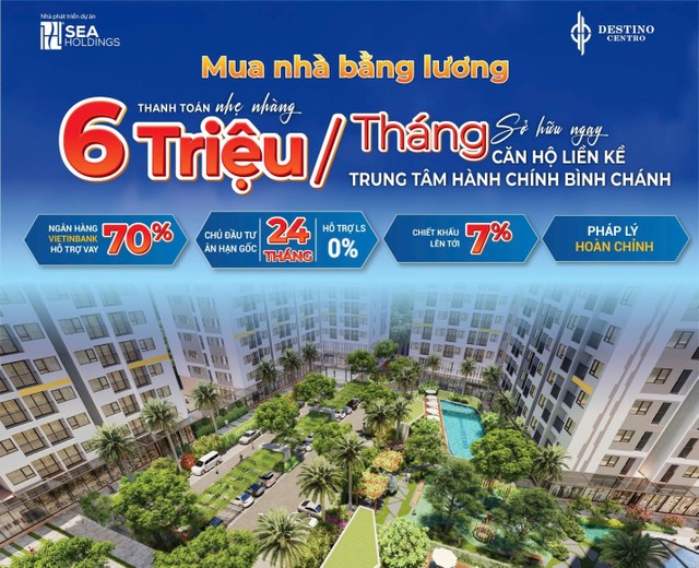 Chính sách bán hàng tại dự án Destino Centro giúp khách hàng thanh toán nhẹ nhàng