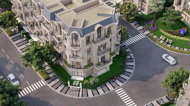 Vị trí góc với 3 mặt tiền và diện tích sử dụng lớn.