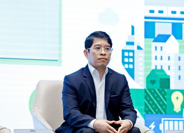 PGS-TS. Nguyễn Đình Thọ, Viện trưởng Viện Chiến lược Chính sách, Tài nguyên và Môi trường, Bộ Tài nguyên và Môi trường tại Hội thảo "Tìm động lực tăng trưởng từ ESG" ngày 23/5.