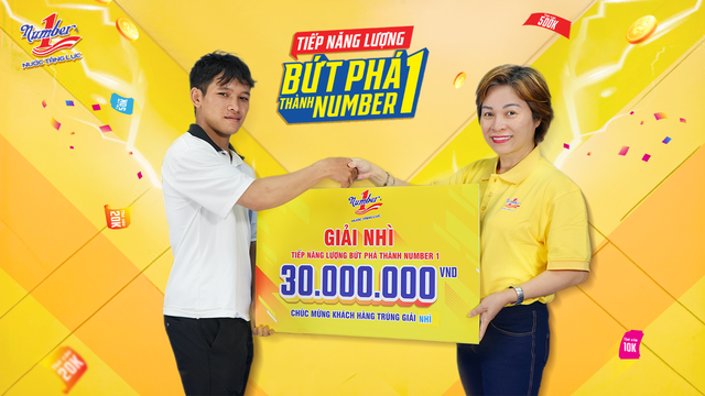 Anh Y-Nỹ (huyện Đak Mil, tỉnh Đăk Nông) may mắn nhận giải Nhì 30 triệu từ chương trình.