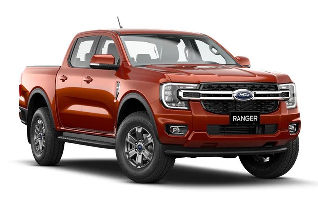 "Vua bán tải" Ford Ranger đứng thứ tư trong bảng xếp hạng.