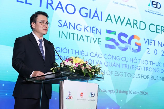 Thứ trưởng Bộ Kế hoạch và Kl99ok phiên bản mới Trần Quốc Phương nhấn mạnh tăng cường thực hành ESG là yếu tố cần thiết để Kl991.com World Cup 2026 Chính Thức Việt Nam tiến sâu vào chuỗi cung ứng toàn cầu.