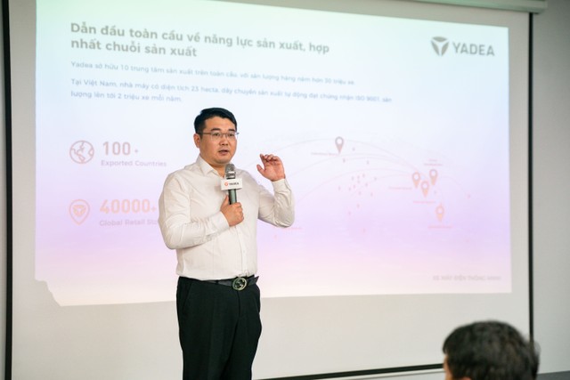 Ông Liu Jia, Tổng Giám đốc Yadea Việt Nam chia sẻ kế hoạch tiếp tục Kl99ok phiên bản mới mở rộng công suất Kl994 nhà cái bóng đá world cup, tăng tỷ lệ nội địa hóa tại Việt Nam.