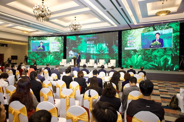 Toàn cảnh Hội thảo về Phát triển bền vững năm 2025 với chủ đề “Động lực cho Kỷ nguyên Bền vững”. Ảnh: Chí Cường.
