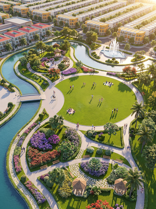 Không gian công viên xanh – điểm hẹn thư giãn giữa lòng Sao Mai Central Point. Không gian công viên xanh – điểm hẹn thư giãn giữa lòng Sao Mai Central Point.