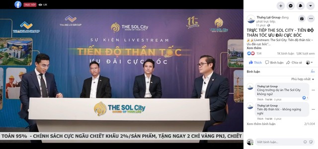 Buổi livestream thu hút hàng ngàn lượt theo dõi của khách hàng và nhà Kl99ok phiên bản mới.